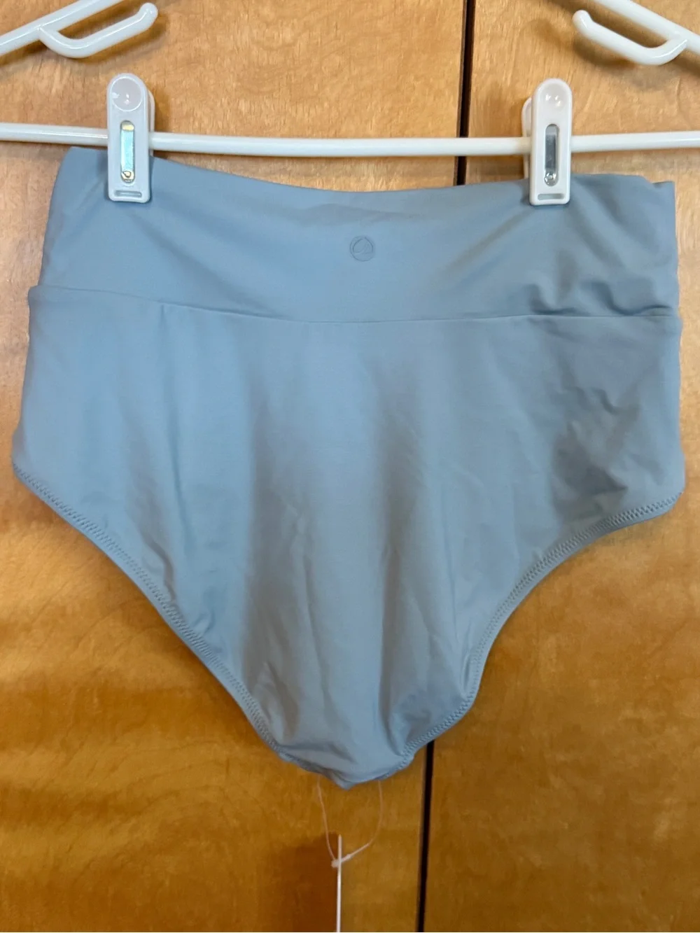 NWT - CRZ YOGA bikini bottom V-shaped light grayish blue size small